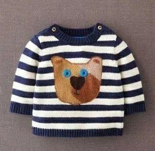 手工编织毛衣图解（24款好看的宝宝毛衣推荐）(18)